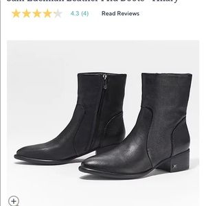 SAM EDELMAN BLACK BOOTS; Hilary